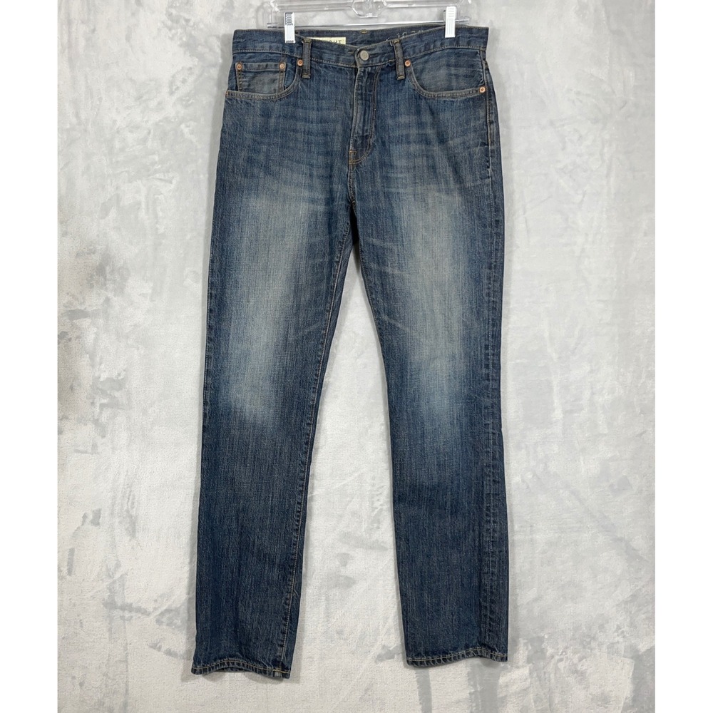 Gap Mens Jeans 34x34 Blue 1969 Straight Fit Cotton Medium Wash Denim Classic